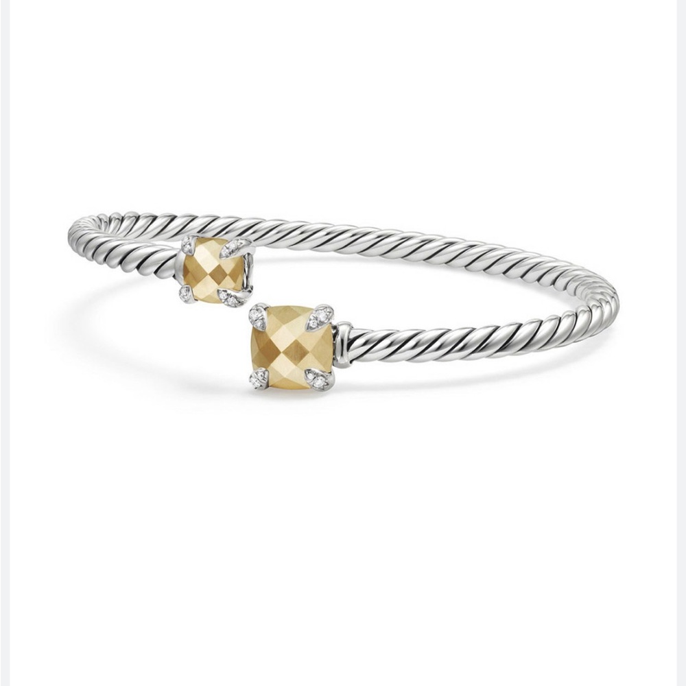 Authentic David Yurman 18K & Sterling Silver Cuff